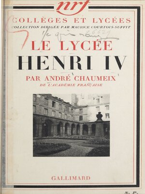 cover image of Le lycée Henri IV